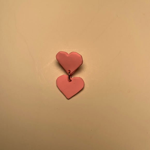 Clay Polymer “Conversation Hearts” Dangle Earrings - Picture 3 of 4